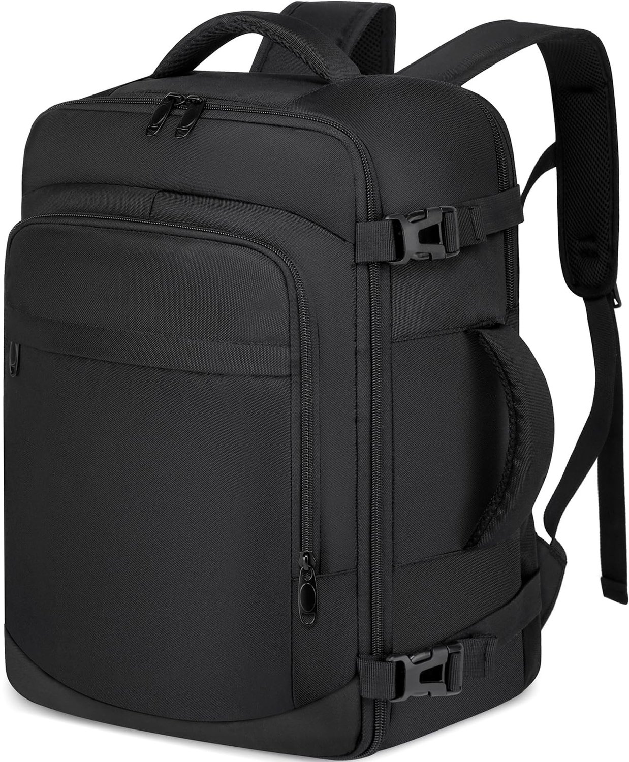 Handbagage Rugzak 40x30x20 - Reisrugzak Handbagageformaat - Geschikt voor 14 Inch Laptop - Onder de Stoel - Zwart - Lichtgewicht - Reistas