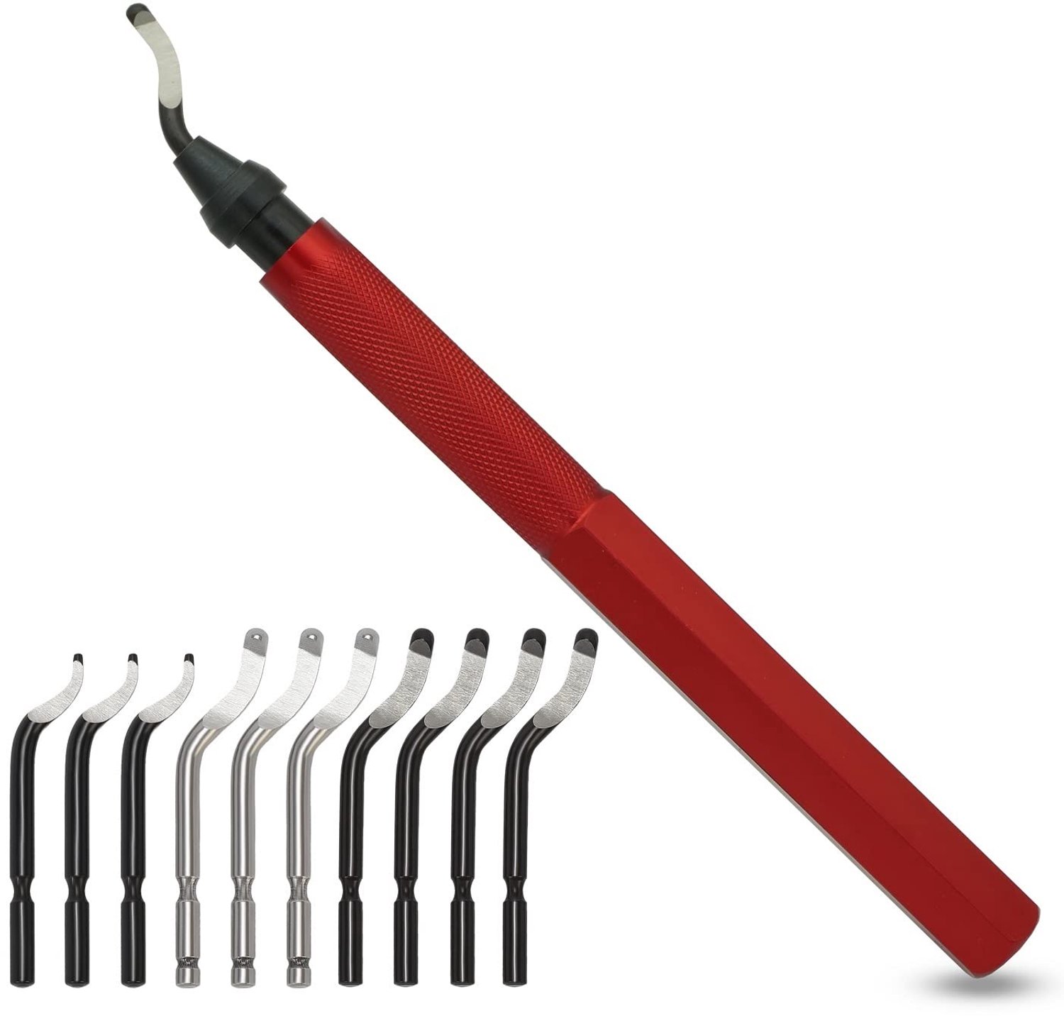 Handdeburrer met 11 Vervangbare Blades voor Diverse Materialen