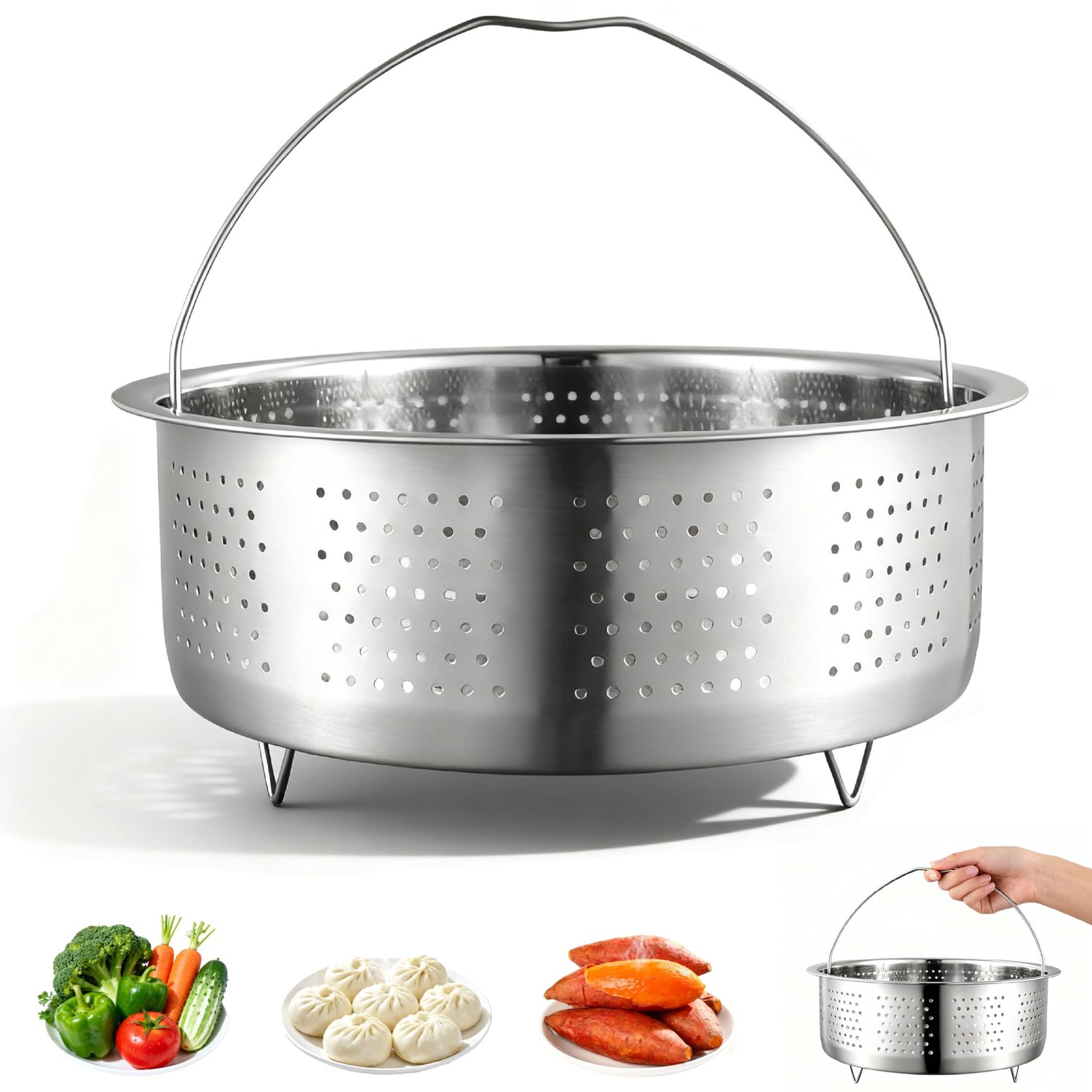 RVS Stoominzet voor Pannen 20 cm