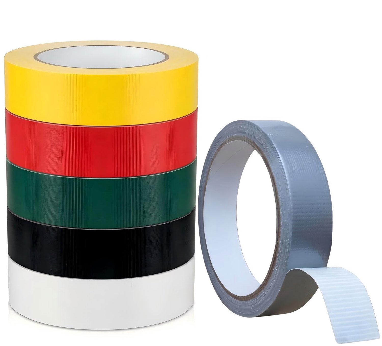 6 Rollen Kleurige Woven Adhesieve Tape van 20mm x 10m