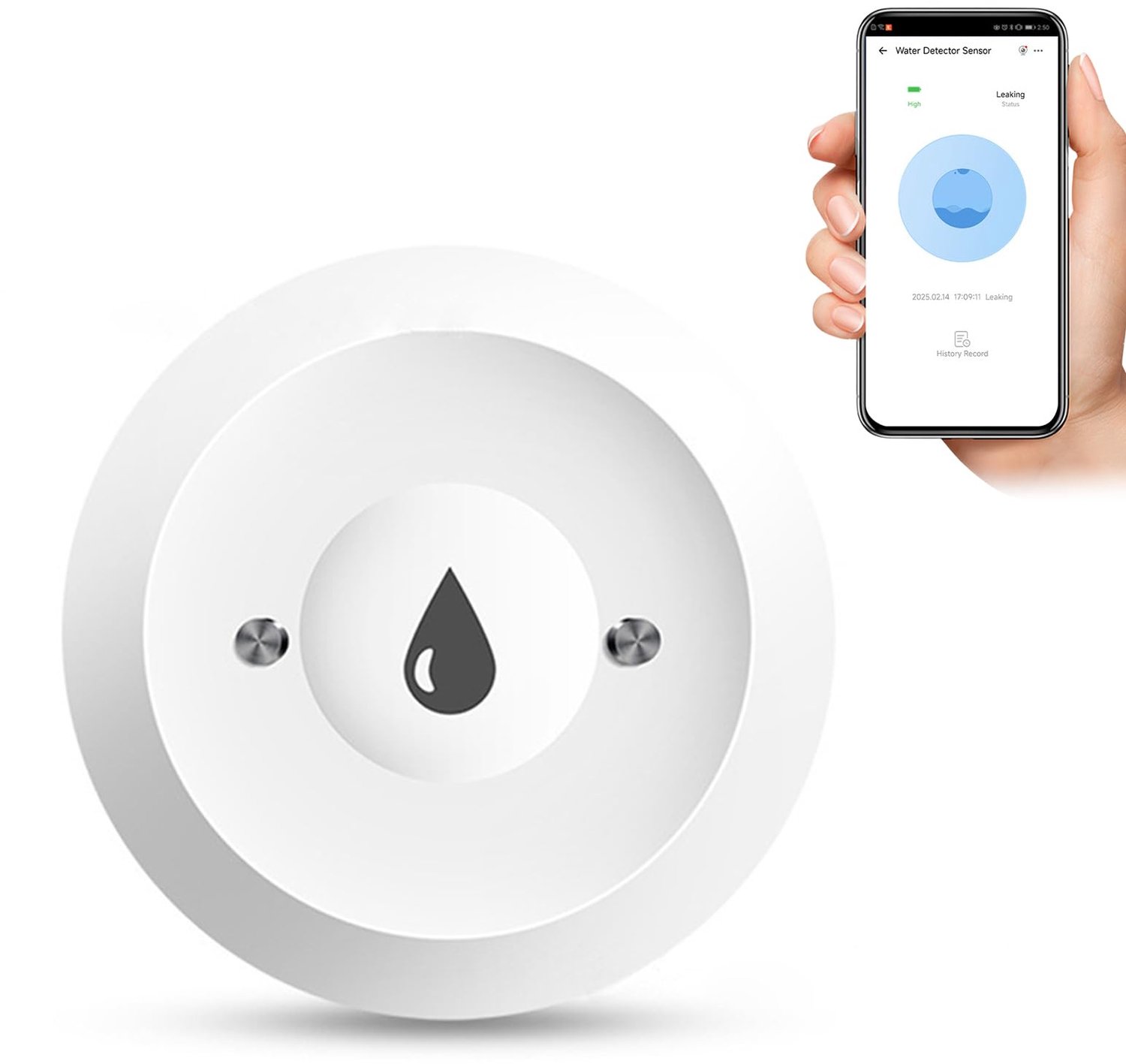 Draadloze Waterlekmelder met IP66 Bescherming
