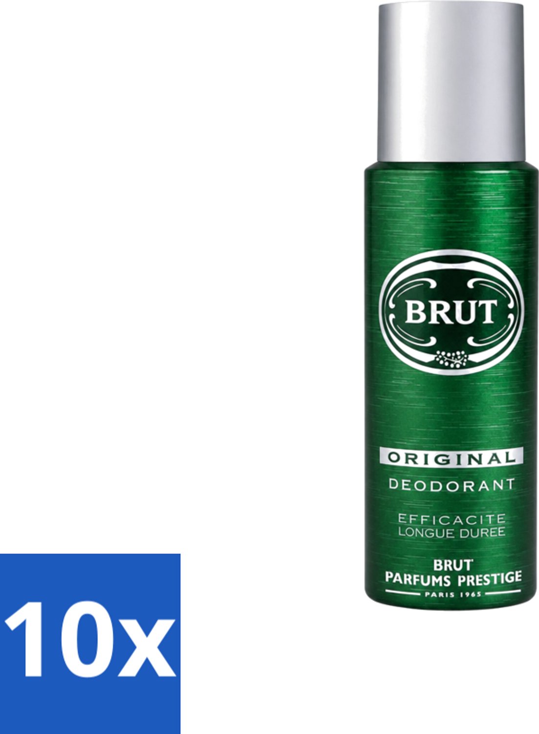 10 x Brut - Deodorant - Spray - Original - Langdurige frisheid - 200ml - Voordeelverpakking - 10 stuks