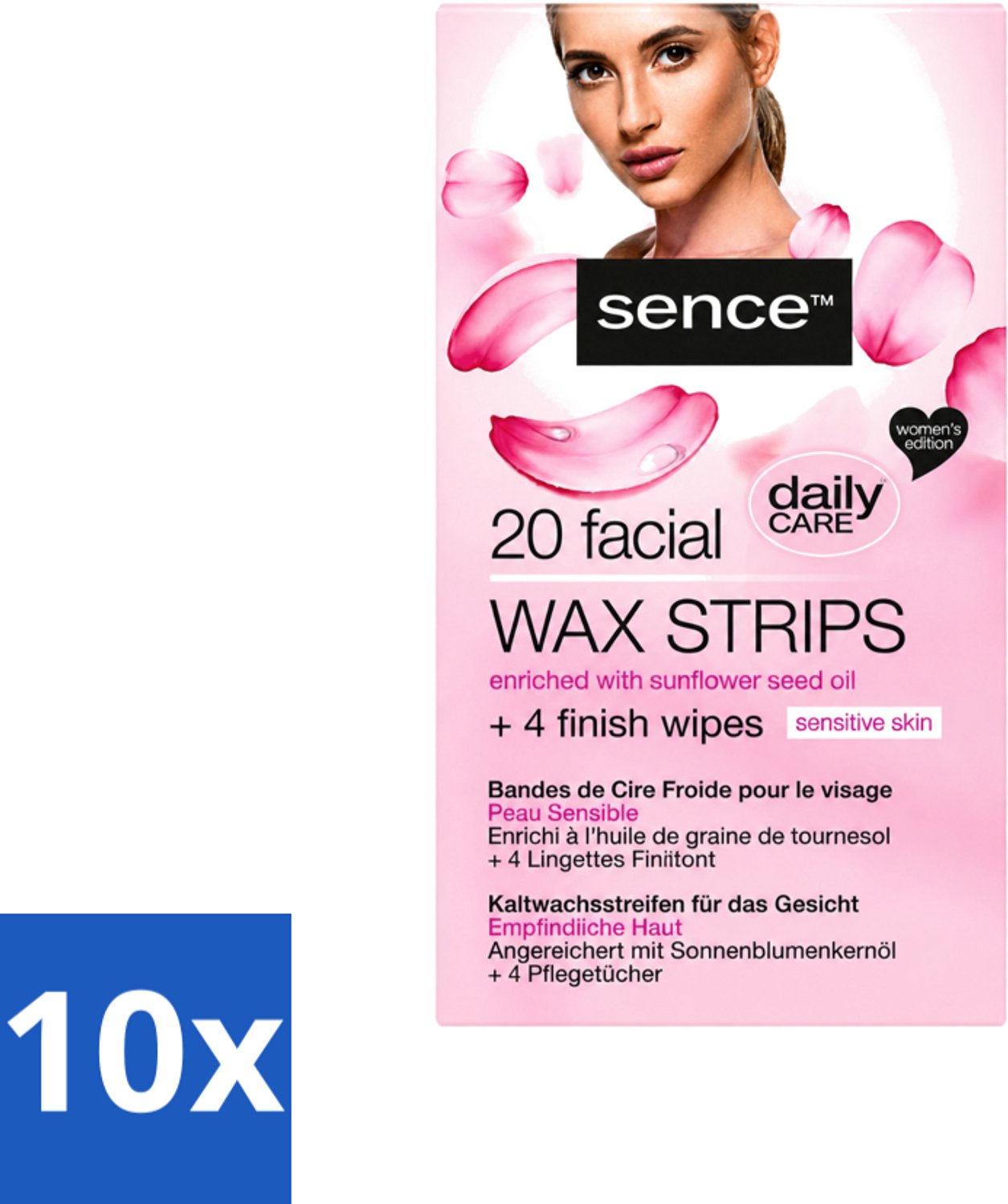 10 x Sence - Waxstrips - Gezicht - 20 Waxstrips - Voordeelverpakking - 10 stuks
