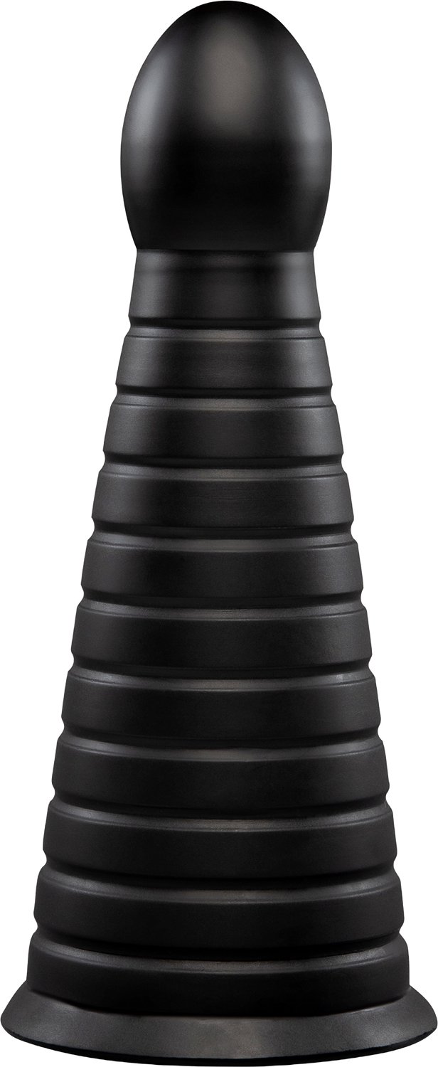 B-Vibe Cone 10 Inch Tapered And Ribbed Dildo With Suction Cup