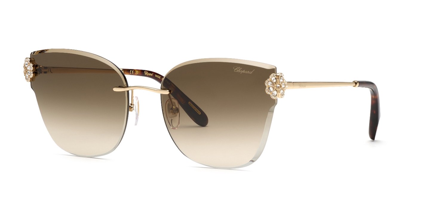 Chopard SCHL57S Oro rose' lucido totale 59/18/140 WOMAN Zonnebrillen