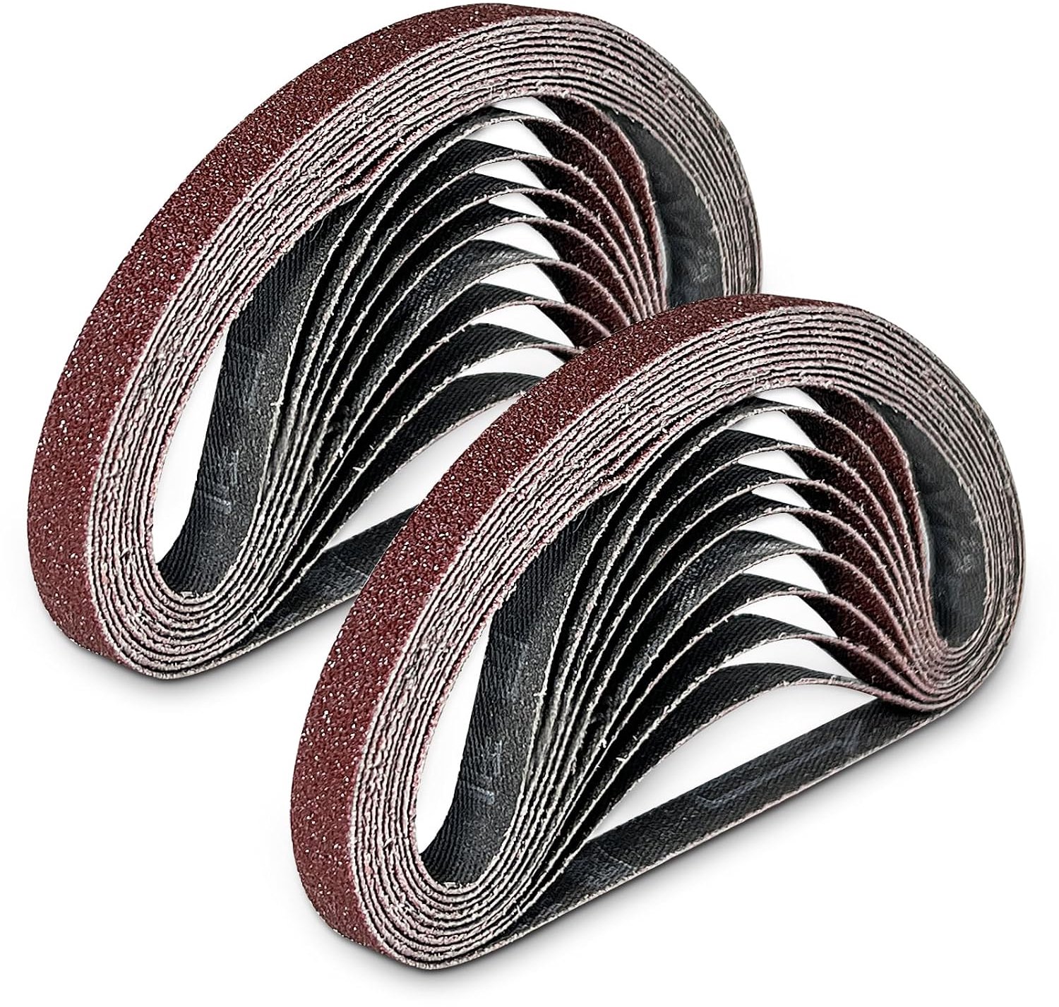 30 stuks schuurriemen 13 x 457 mm, schuurriemset elk 6 x korrel 80/120/150/240/320 voor bandschuurmachine stationair