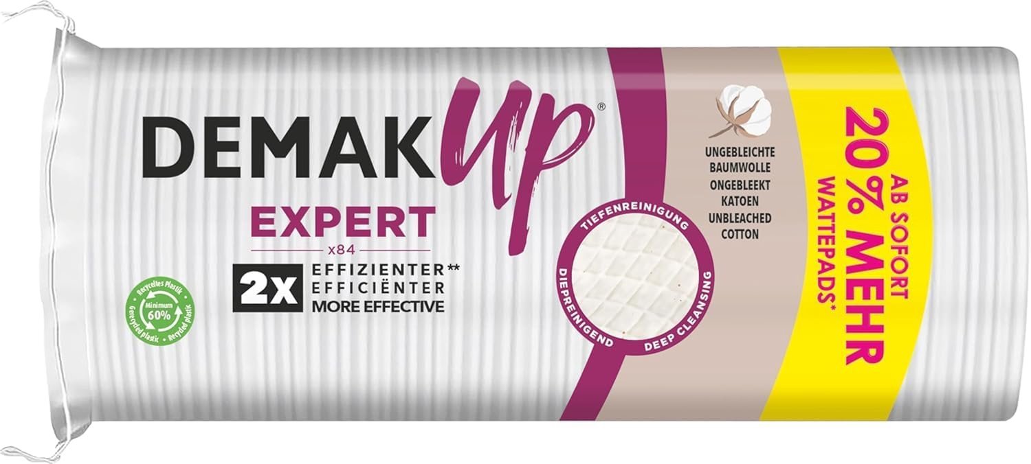 Expert Katoenen Pads Rond 84 Stuks +20% Extra Vulling