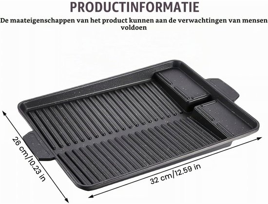 Grillplaat Inductie - Bakplaat Inductie - Grill Apparaat — afbeelding 2