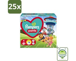 25 x Pampers – Luierbroekjes – Pants Paw Patrol Maat 4 – 72 Luiers - Grootverpakking - Vaatwasstrips - Baby Luier - Luierbroek - Droge Luier - Luier Voor Baby - Luier Met Print