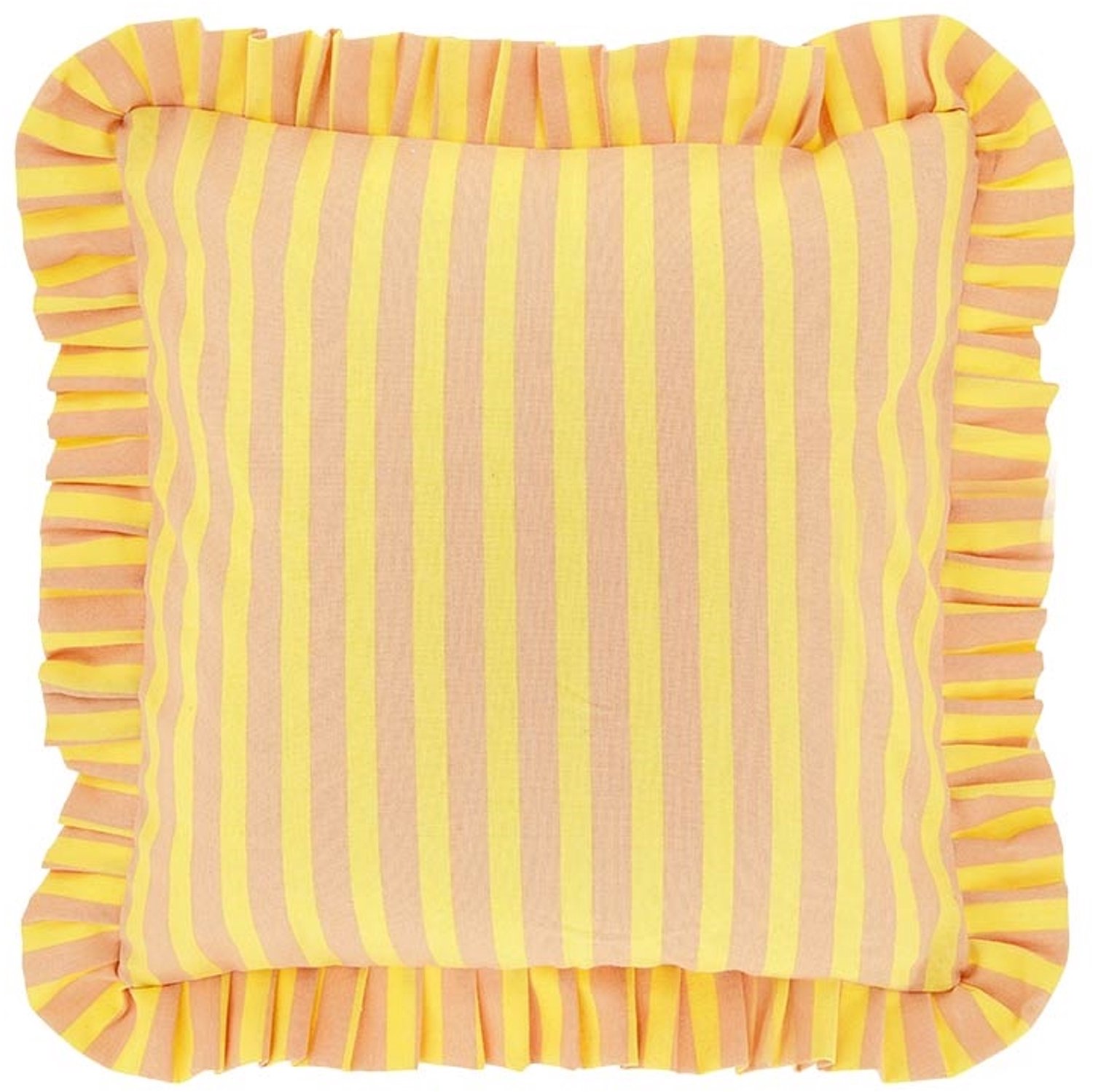 Unique Living Sierkussen Ruth - yellow - 45x45cm Geel