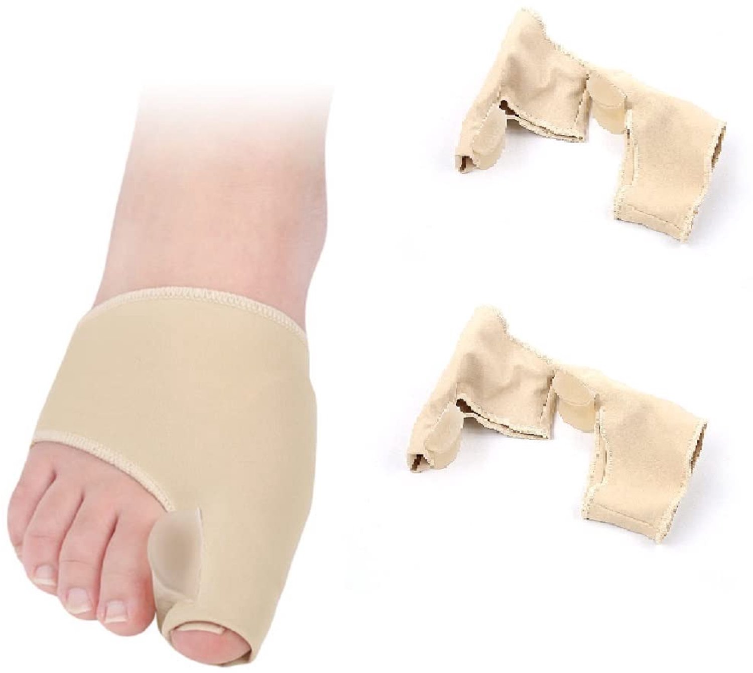 Corrector Pad Relief Orthopedische Duim Teen Corrector Spacer Spalk Gel Protector Brace Bunion Remover Teen Guard Spreader Voetverzorging Hallux Valgus Sok 2 paar 35-40