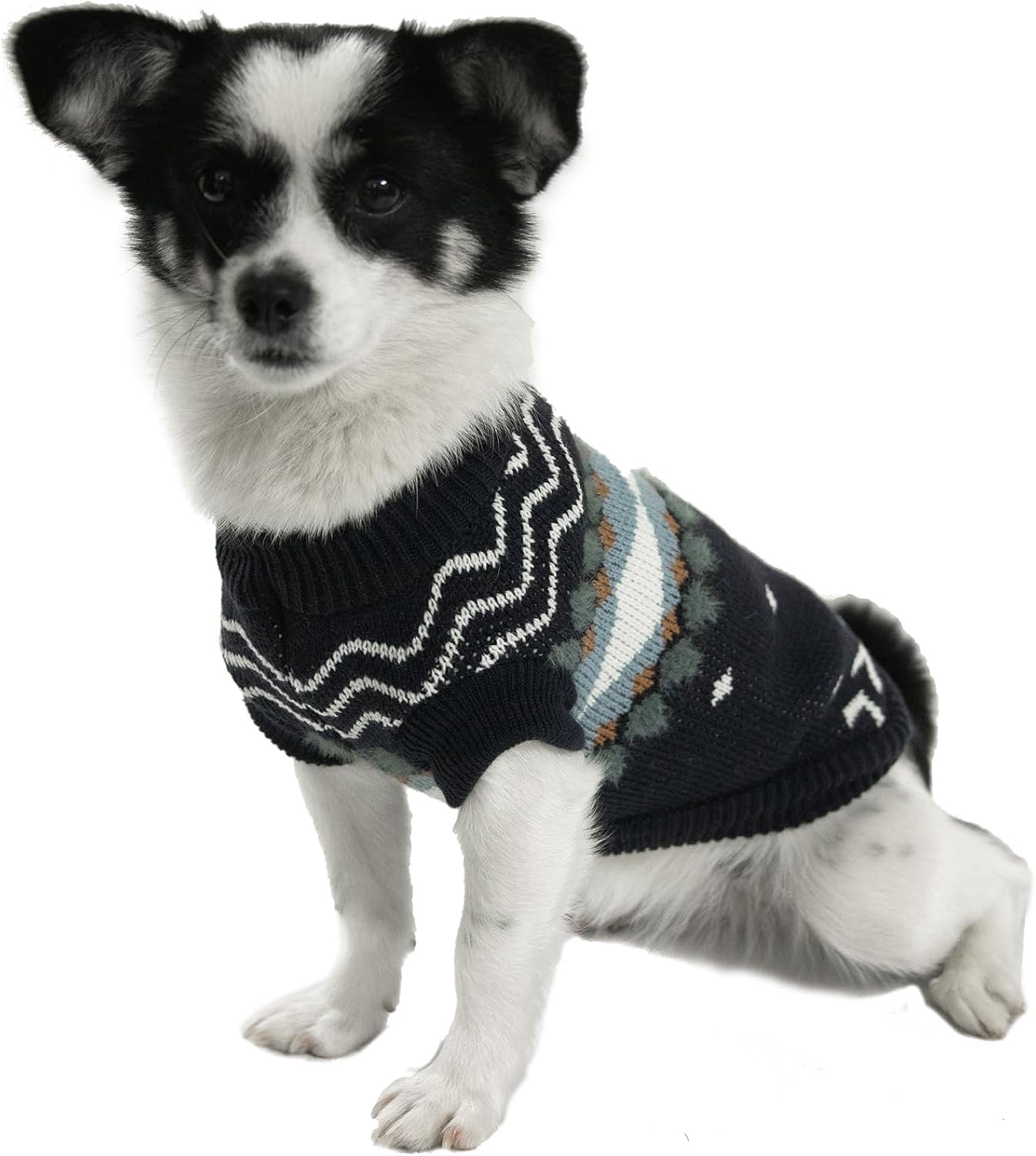 Trui Hond Kleine Medium Honden - Winter Warme Dikke Hondentrui Fleece Gebreide Honden Truien, Hondentruien Frenchie Buldog Kerst Honden Kleding Hondenjas Dog Sweater, Marine Blauw, S