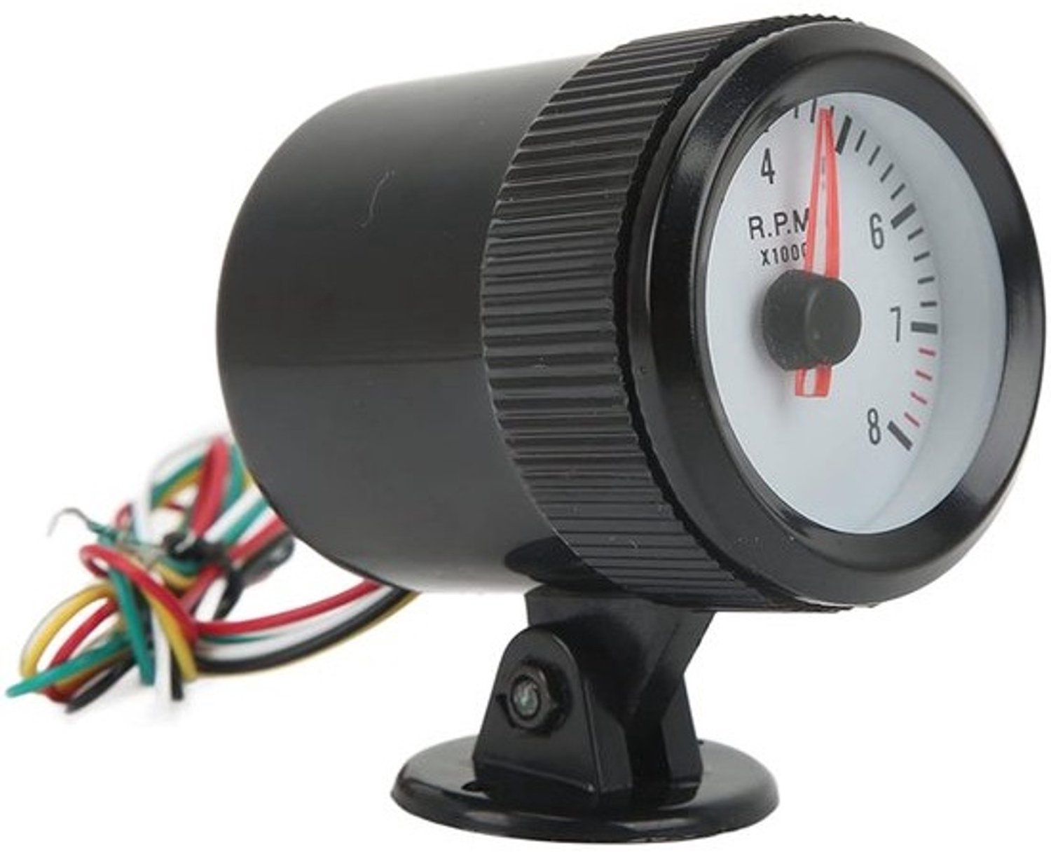 Toerenteller - Motormeter - Motortoerental meten - Blauwe ledverlichting - 52 mm - Zwart