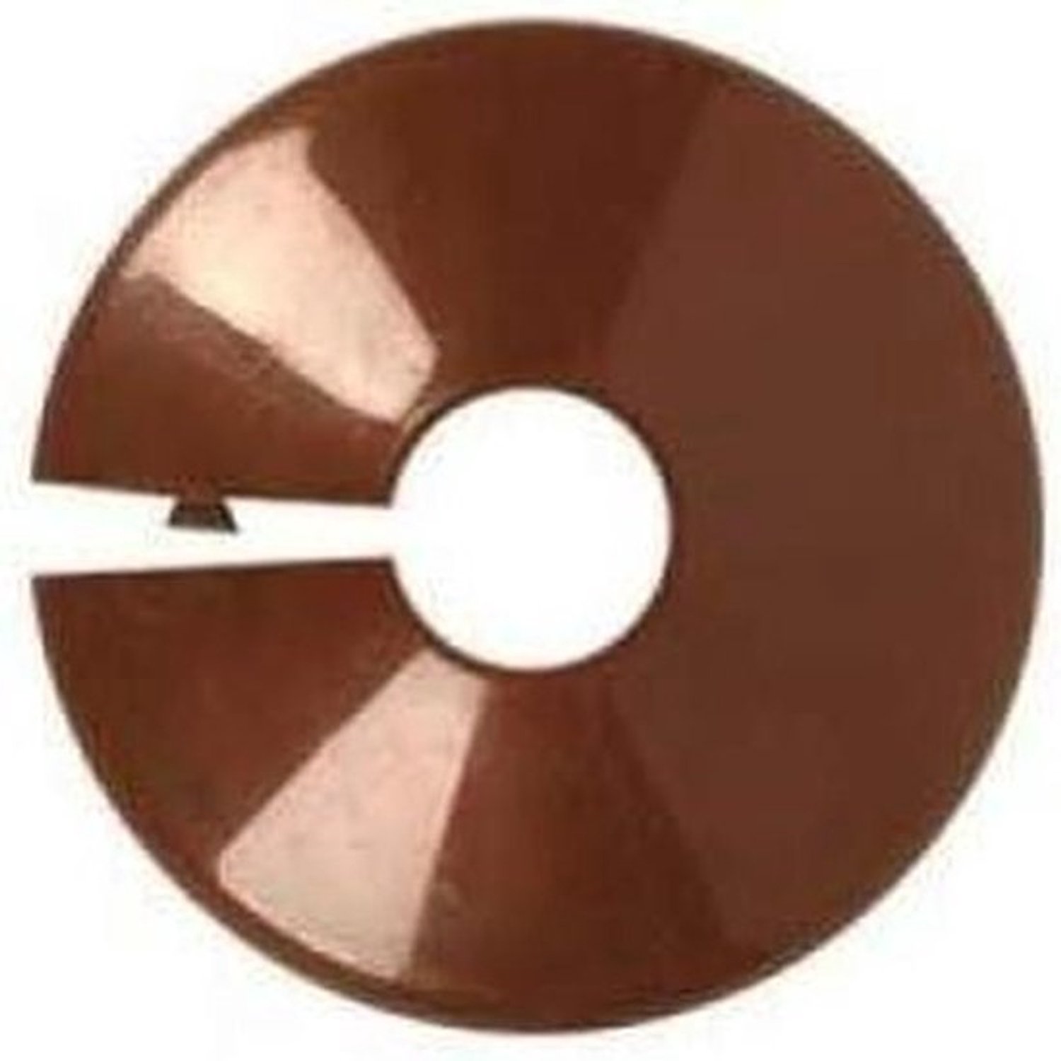 Radiatorbuis-afdekringen - Leidingrozetten - Voor centrale verwarming - Krasbestendig materiaal - Pack van 2 - Teak