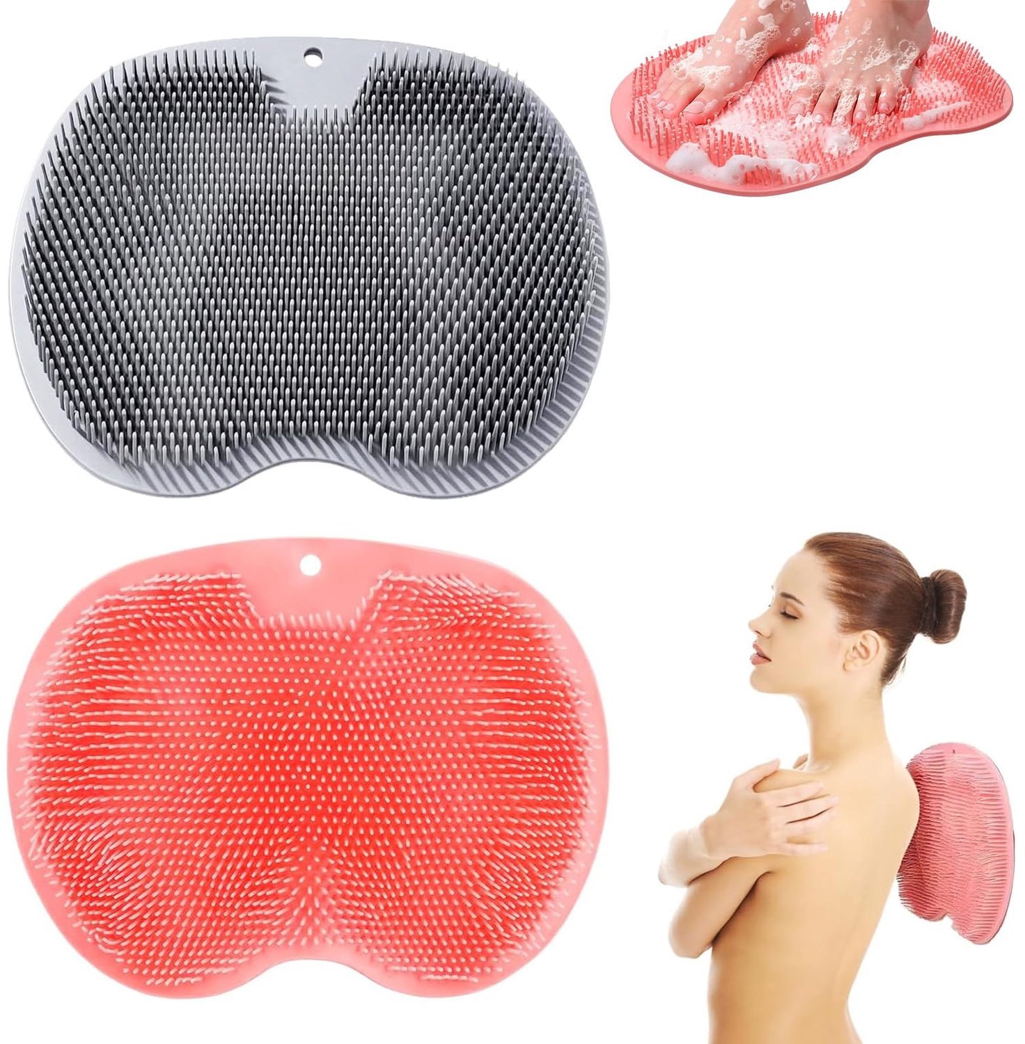 Set van 2 Silicone Voetmassage Pads met Zuignappen