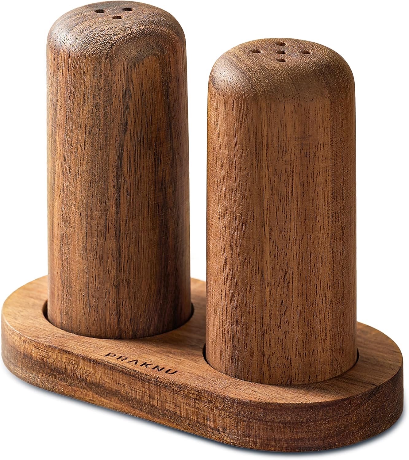 Acacia Houten Zout & Pepermolen Set met Dienblad - FSC Gecertificeerd