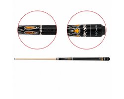 Classic Poolkeu - Biljartkeu - Keu - 146cm - Tweedelig - Black Hawk