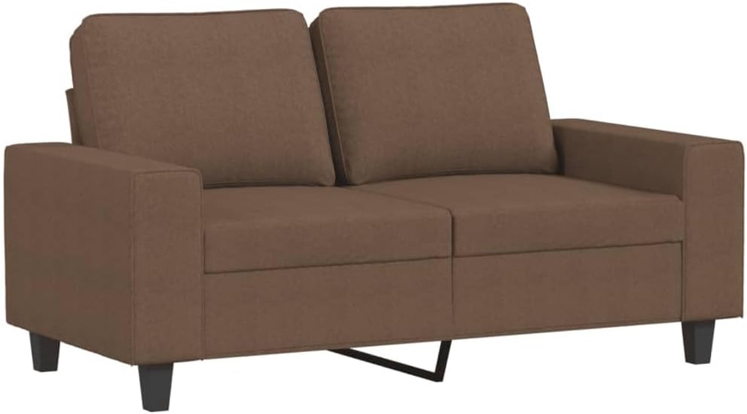 Sofa 2-zits stoffen bank gestoffeerde bank lounge sofa gestoffeerde meubels woonkamer bank bruin 120 cm stof