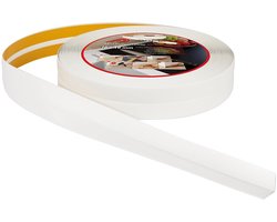 ProfiPVC Zelfklevende Plint 18x18mm, 10m Wit - Flexibel PVC