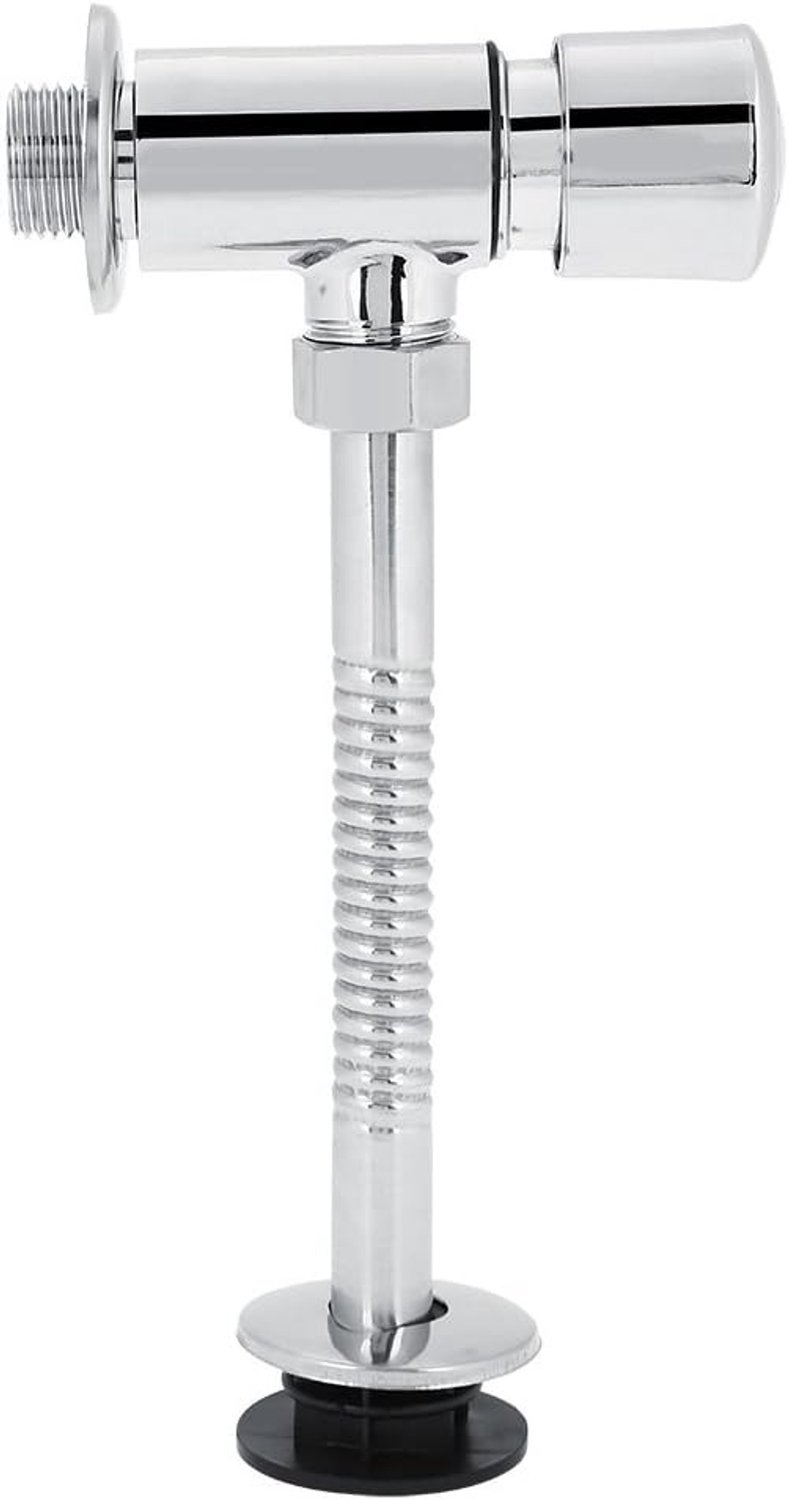 Duurzame Urinaal Spoelklep van Zinklegering, Metalen Bidet T Adapter met Afsluitklep en Handdruk Spoelmechanisme voor Efficiënte Waterbesparing
