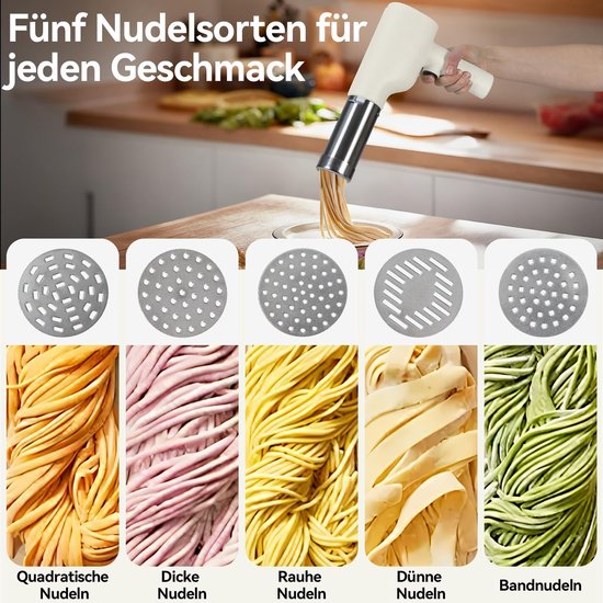 Draadloze Handmatige Pastamachine voor Verse Pasta — afbeelding 5