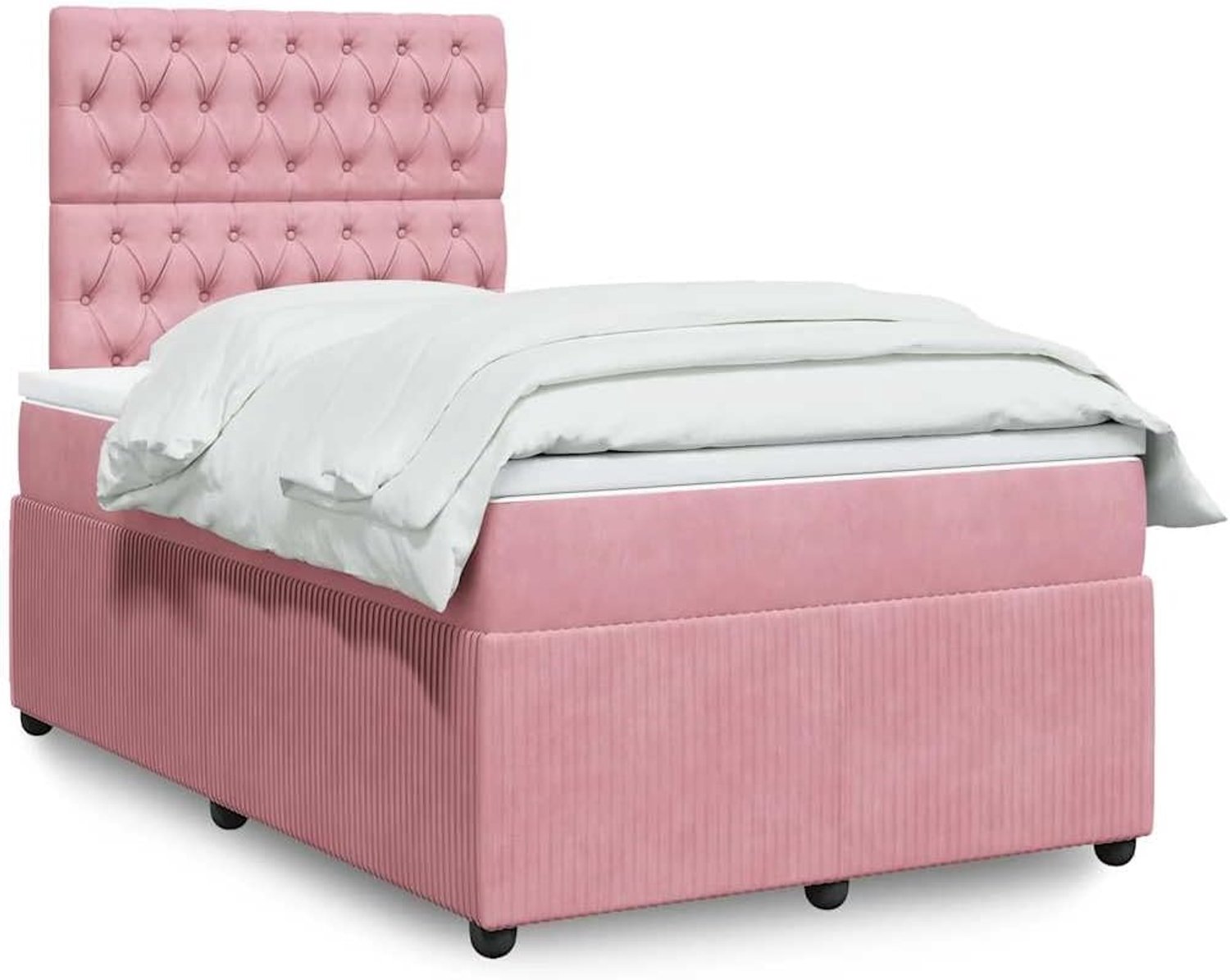 Pocketvering boxspringbed voor rustgevende slaap 120x200 cm roze