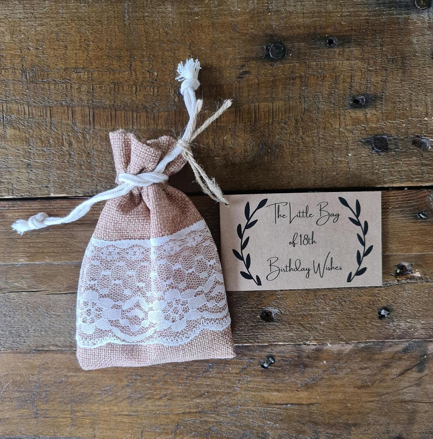 Verjaardagswensen zakje 10 x 8 cm - Kraft tas - Ontroerend cadeau - Klein maar betekenisvol - Homevero