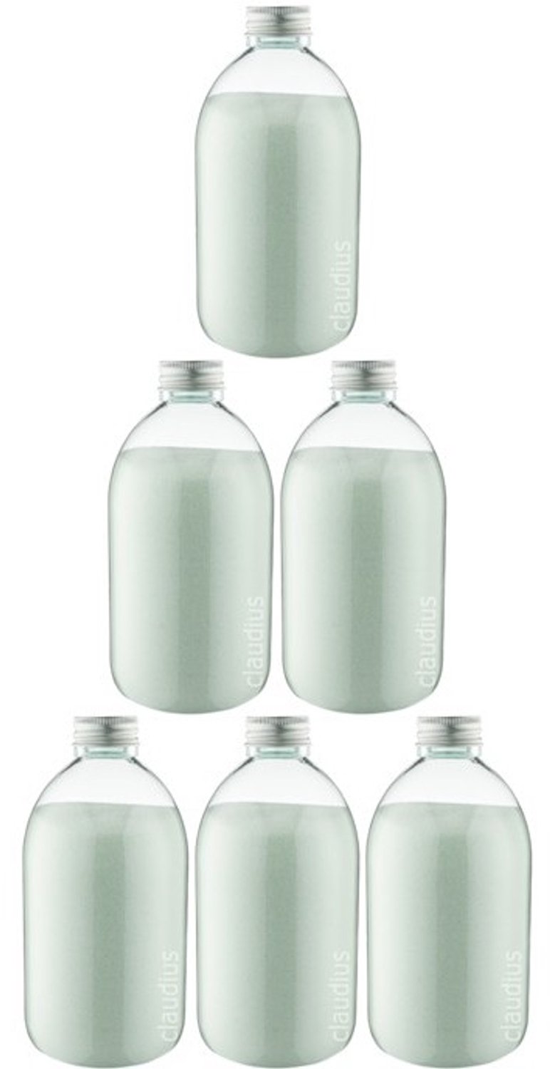 Claudius Scrubzout Eucalyptus 650 gram - Fles met aluminium dop - set van 6 stuks - Hydraterende Lichaamsscrub - Body Scrub