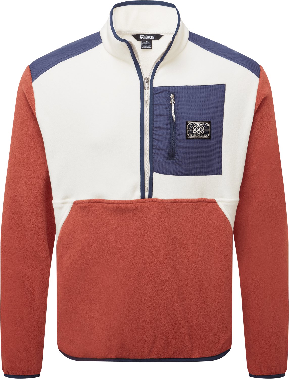 Sherpa Adventure Gear Sanu Halve Rits Fleece Peetho/Roestbruin Creme