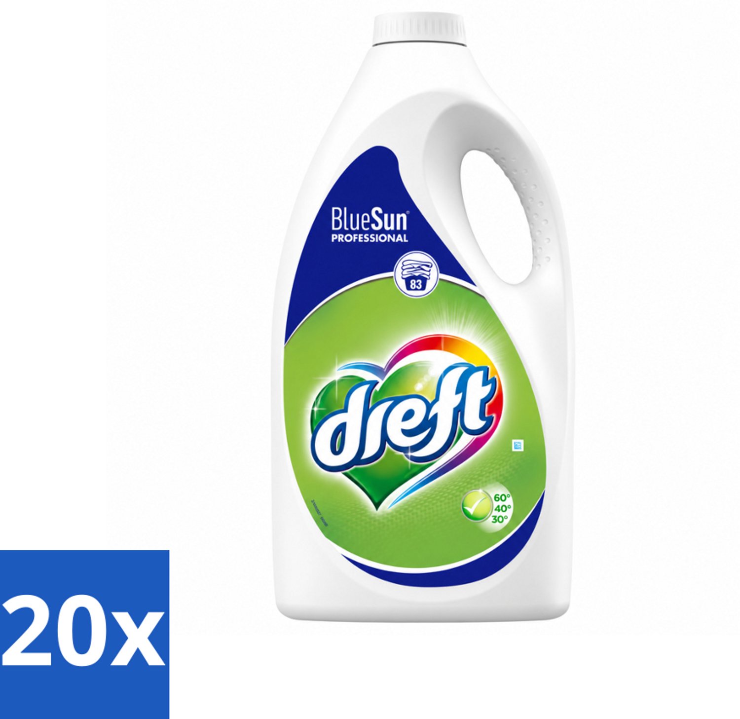 20 x Dreft - Vloeibaar Wasmiddel - Professional - Voor dagelijks gebruik - 83 Wasbeurten - Voordeelverpakking - 20 stuks
