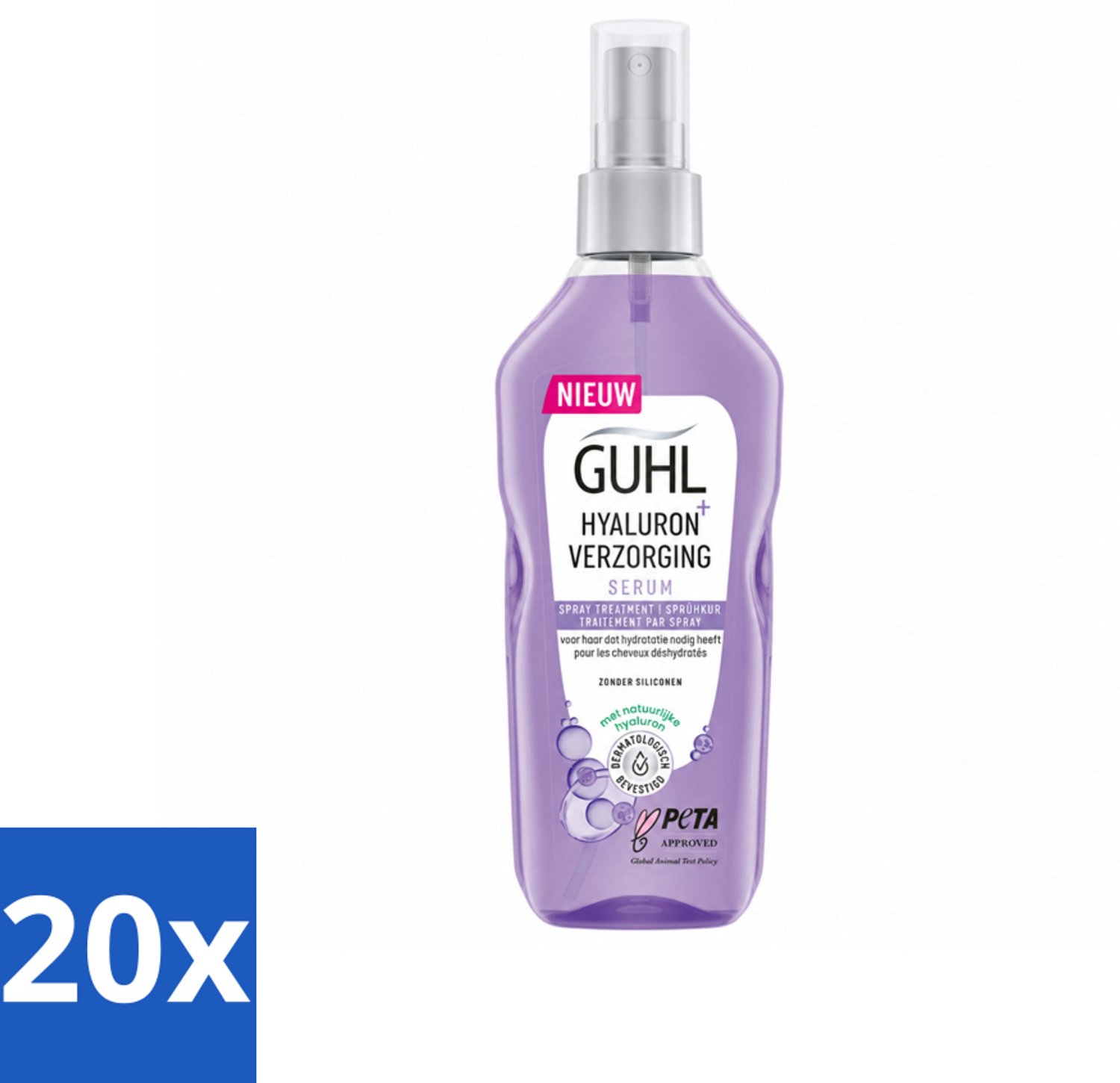 20 x Guhl - Spray - Hyaluron Verzorging - 150 ml - Voordeelverpakking - 20 stuks