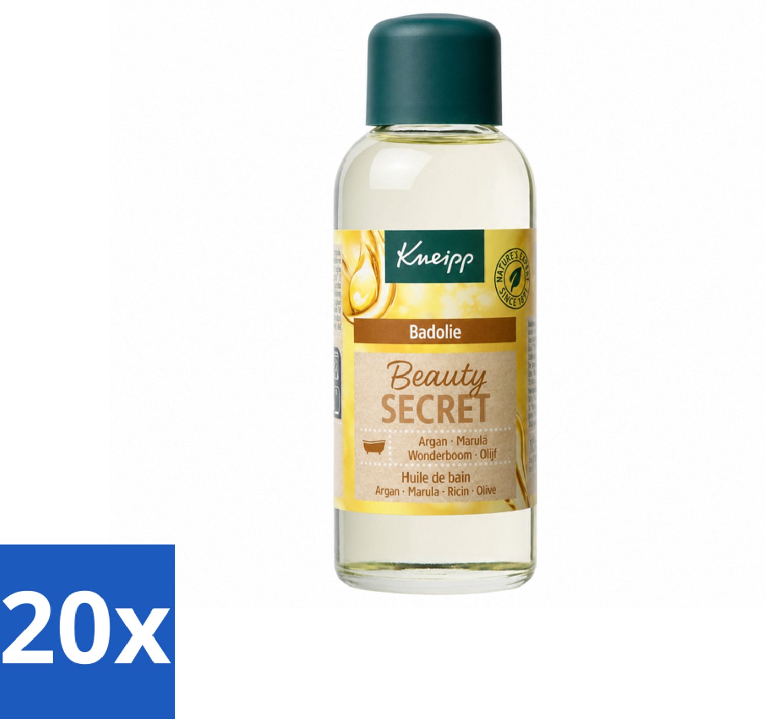20 x Kneipp - Badolie - Beauty Secret - Voor alle huidtypen - 100 ml - Voordeelverpakking - 20 stuks
