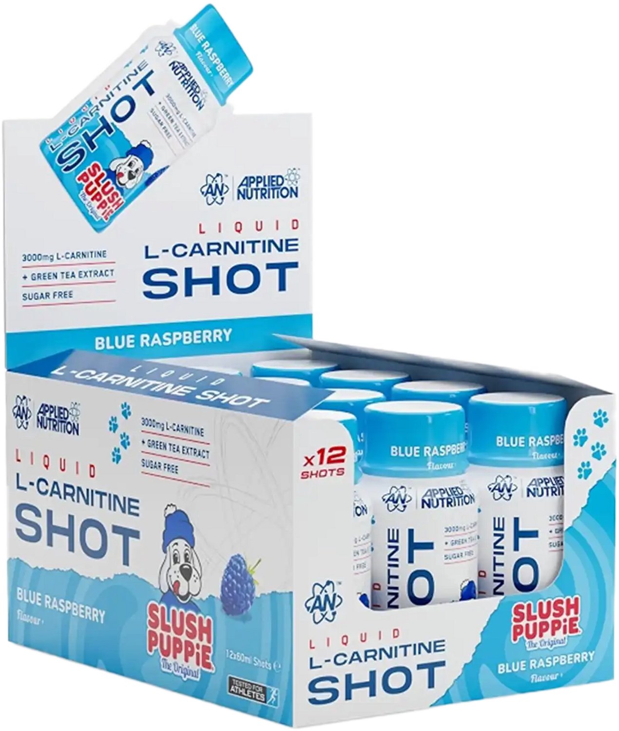 L-Carnitine Shots - 12x 60 ml - Blue raspberry
