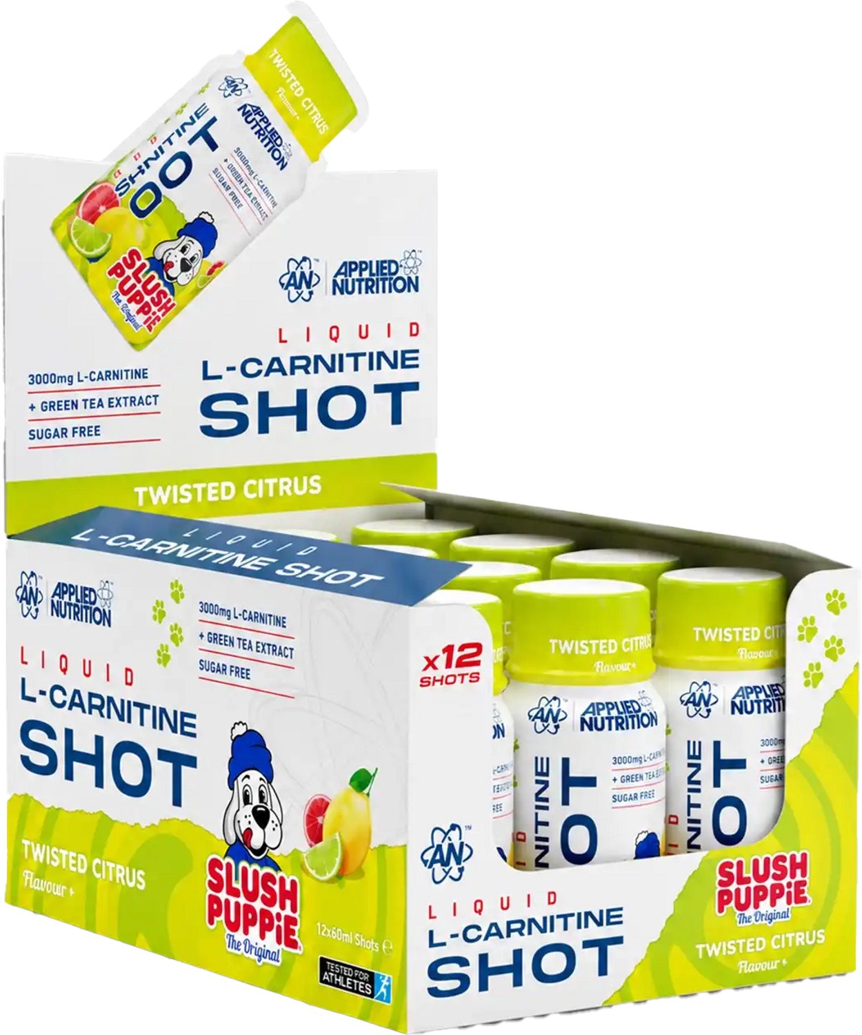 L-Carnitine Shots - 12x 60 ml - Slush Puppie Twisted Citrus