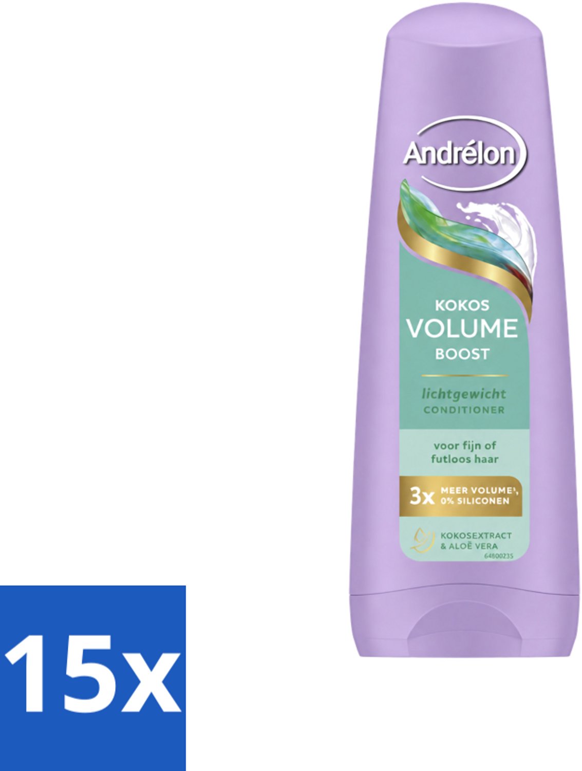 15 x Andrélon – Conditioner – Volume Boost – 200 ml - Voordeelverpakking - 15 stuks