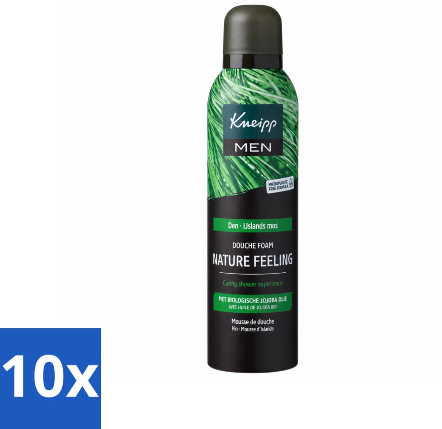 10 x Kneipp – Men Nature Feeling – Douche Foam – Frisse Dennengeur – 200 ml - Voordeelverpakking - 10 stuks