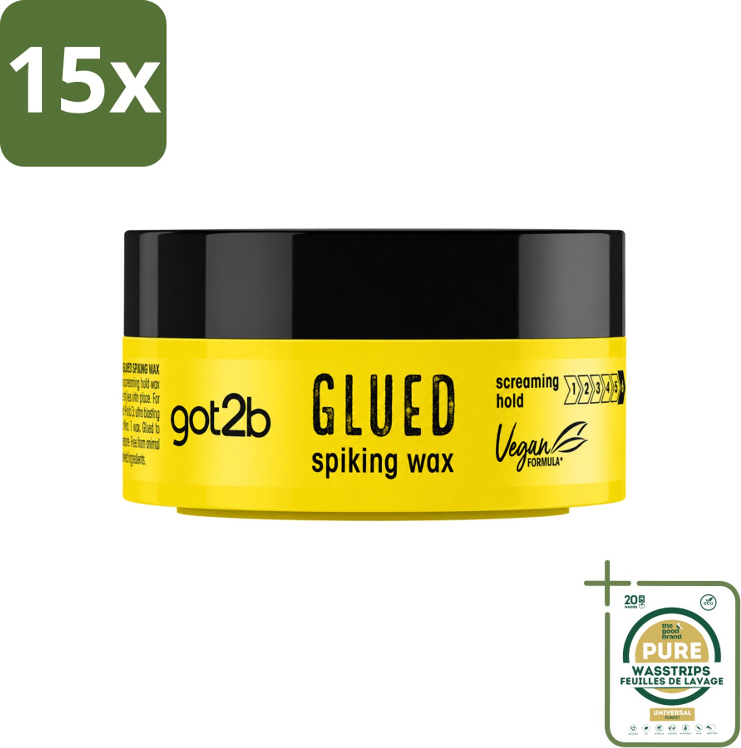15 x Got2B - Spiking Wax - Glued - 75 ml - Wasstrips - Haarkleur - Haartypen - Haartypen - Haartypen - Haartypen