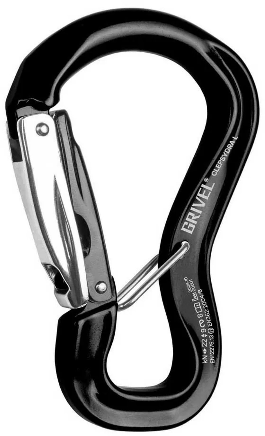 Grivel Clepsydra K10g Twin Gate Karabijnhaak Zilver