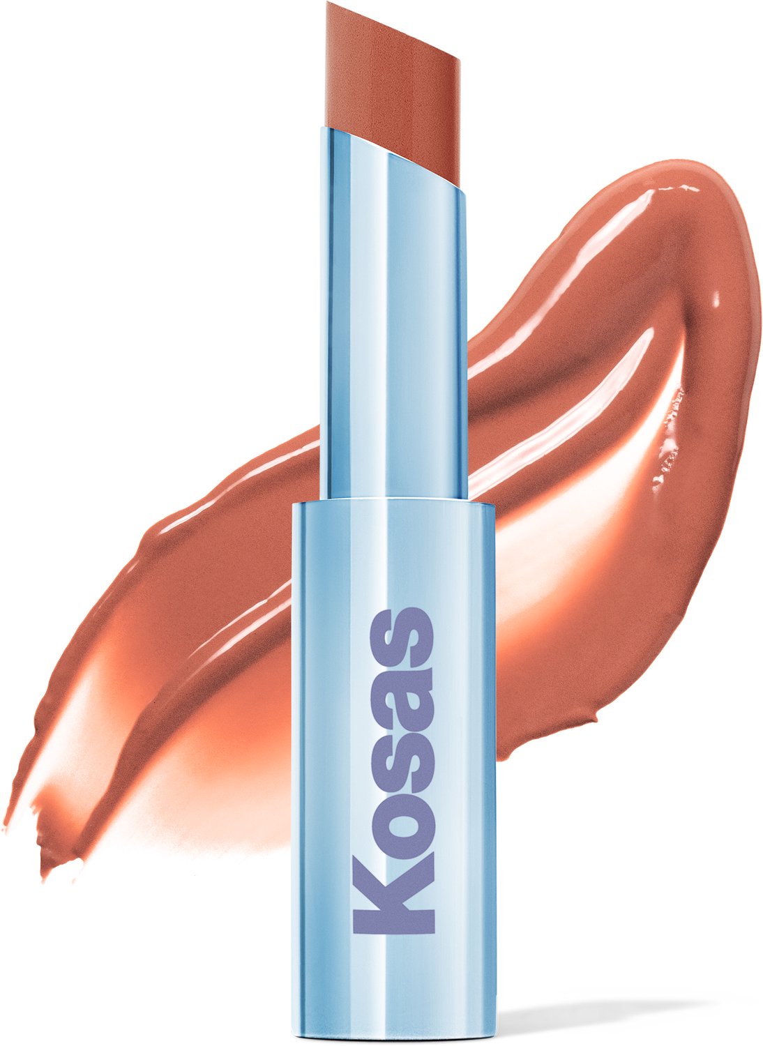 Kosas - Wet Stick Moisturizing Shiny Sheer Lipstick - Getinte lippenbalsem 3 g - Papaya Treat