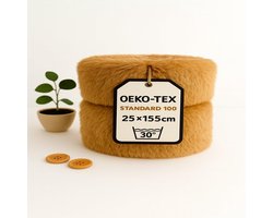 StoffBook berch fur 25 x 155 cm - teddy fur - zacht en stijlvol - ideaal voor creatieve projecten - Homevero
