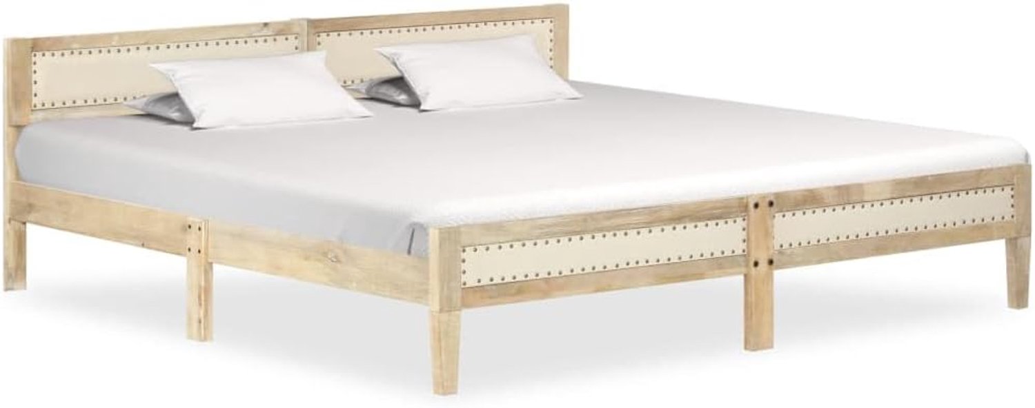 Bed tweepersoonsbed massief houten bed Mango 200 cm geschikt voor familiekamers