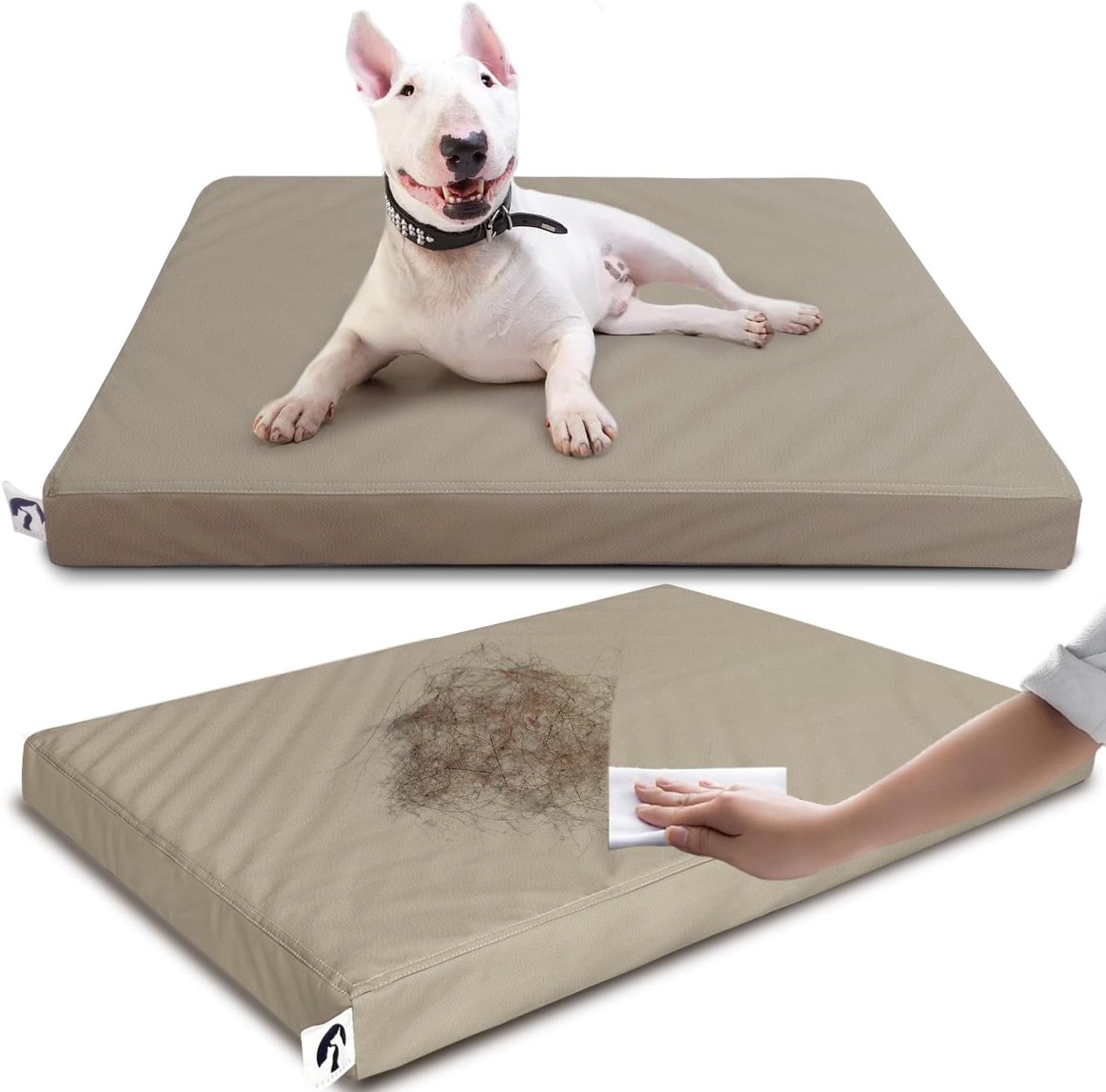 Hondenbed voor middelgrote honden, waterdicht, haarbestendig, met afneembare overtrek, gemakkelijk te reinigen