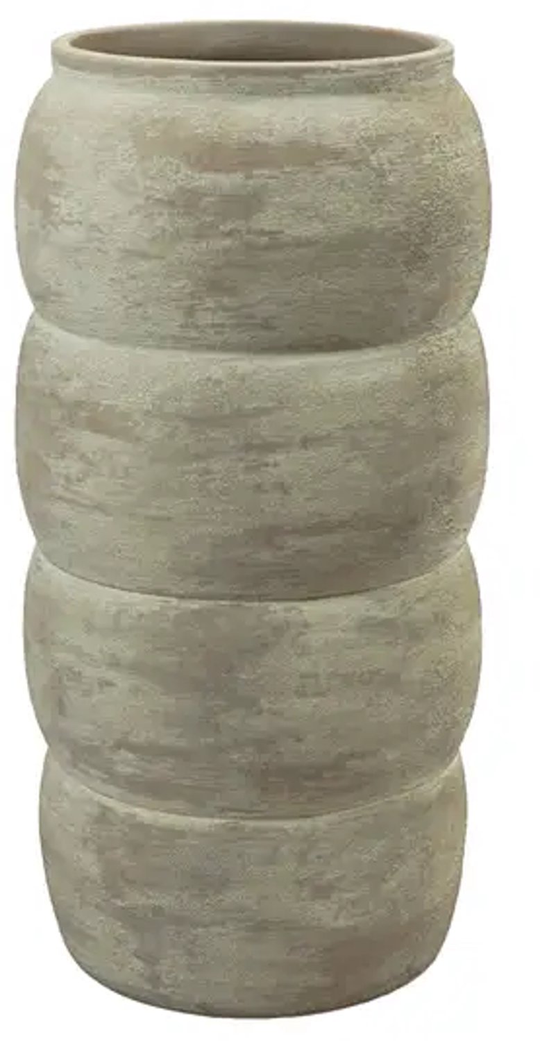 HS Potterie Vaas belley d19h30cm taupe