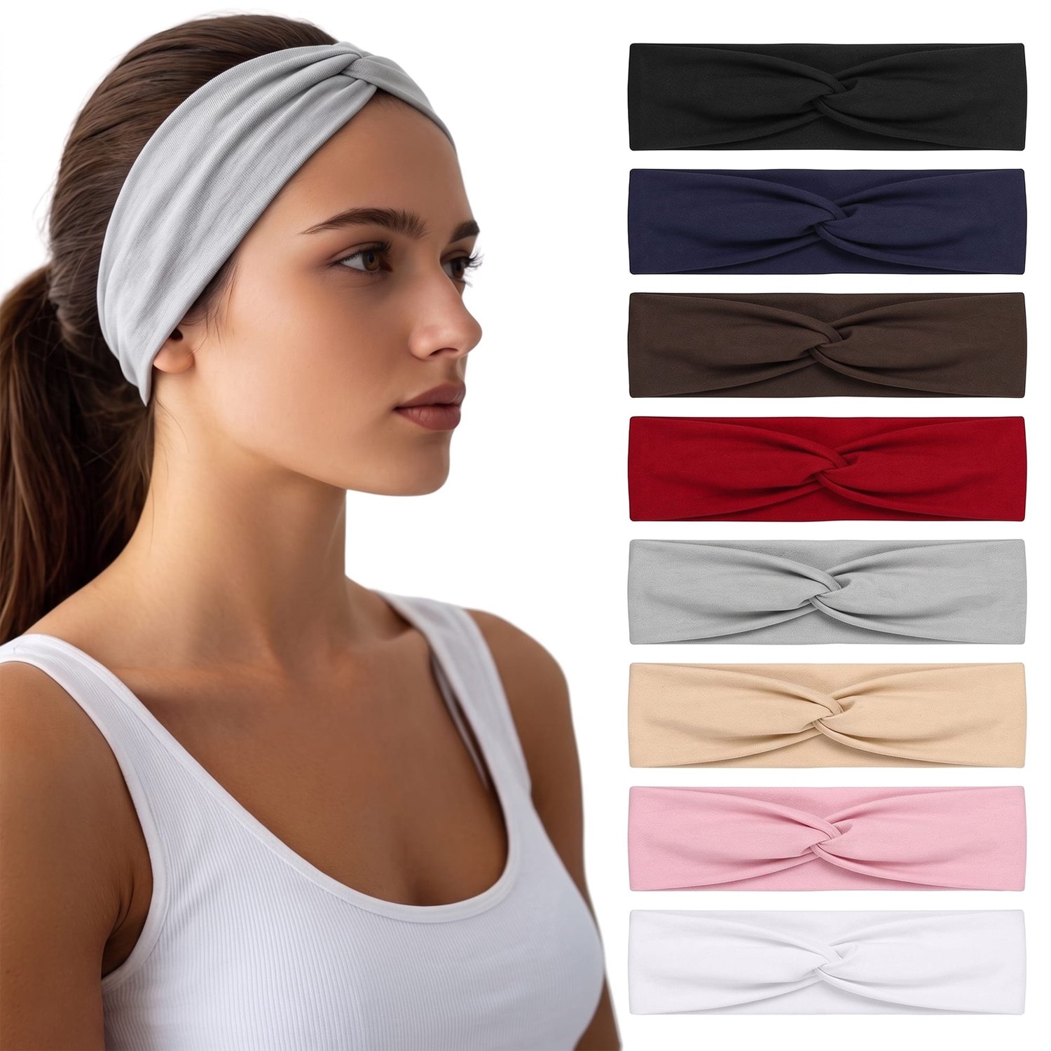 Nolad - Haarband - Set van 8 stuks - Haarband Dames - Unisex - Multicolor