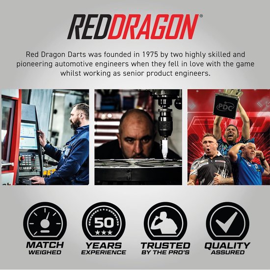 RED DRAGON - Jonny Clayton Hardcore Tribal Zwart en Rood Dartvluchten - 3 set per pakket (9 vluchten in totaal) van Red Dragon — afbeelding 4