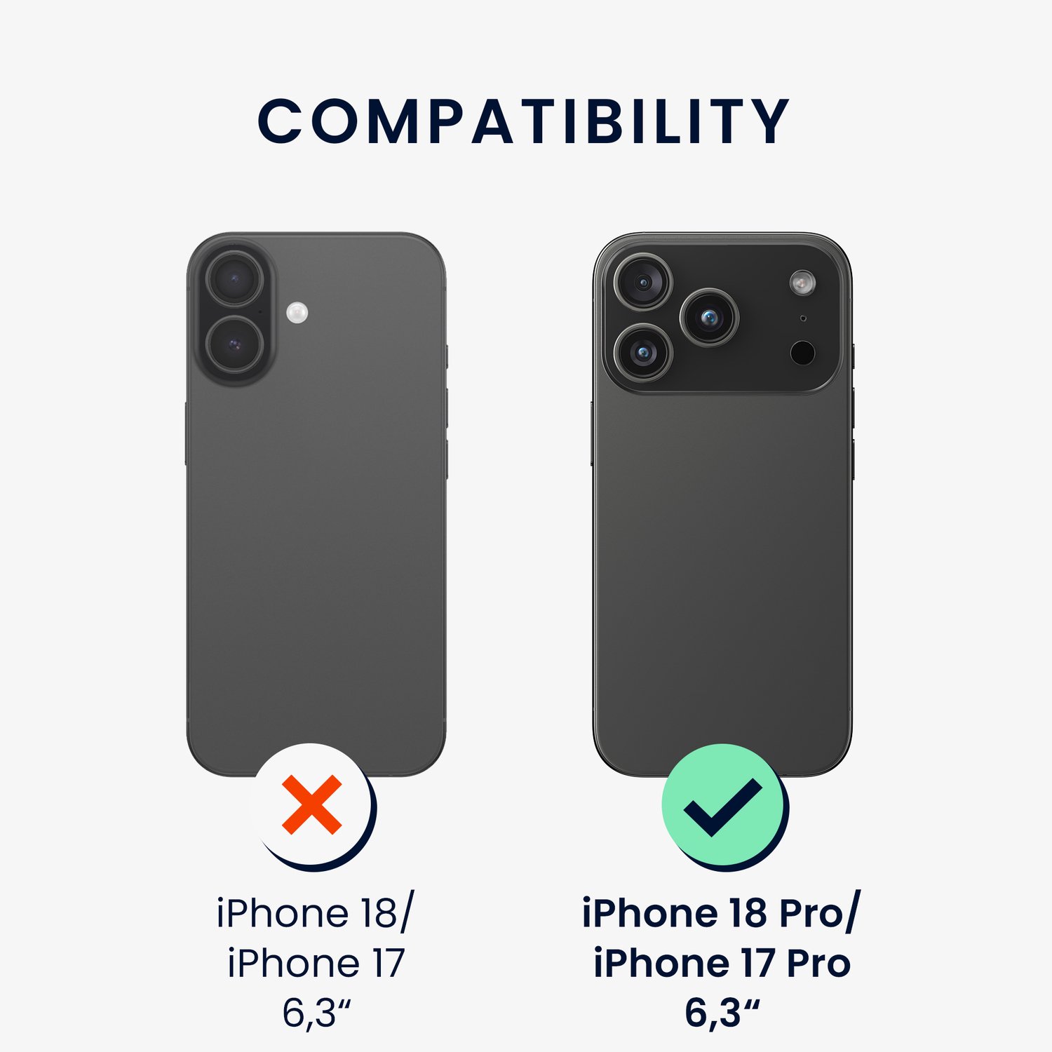kwmobile hoes met 2x screenprotectors voor Apple iPhone 18 Pro / iPhone 17 Pro – screenprotector van gehard glas – draadloos opladen – levendig koraal