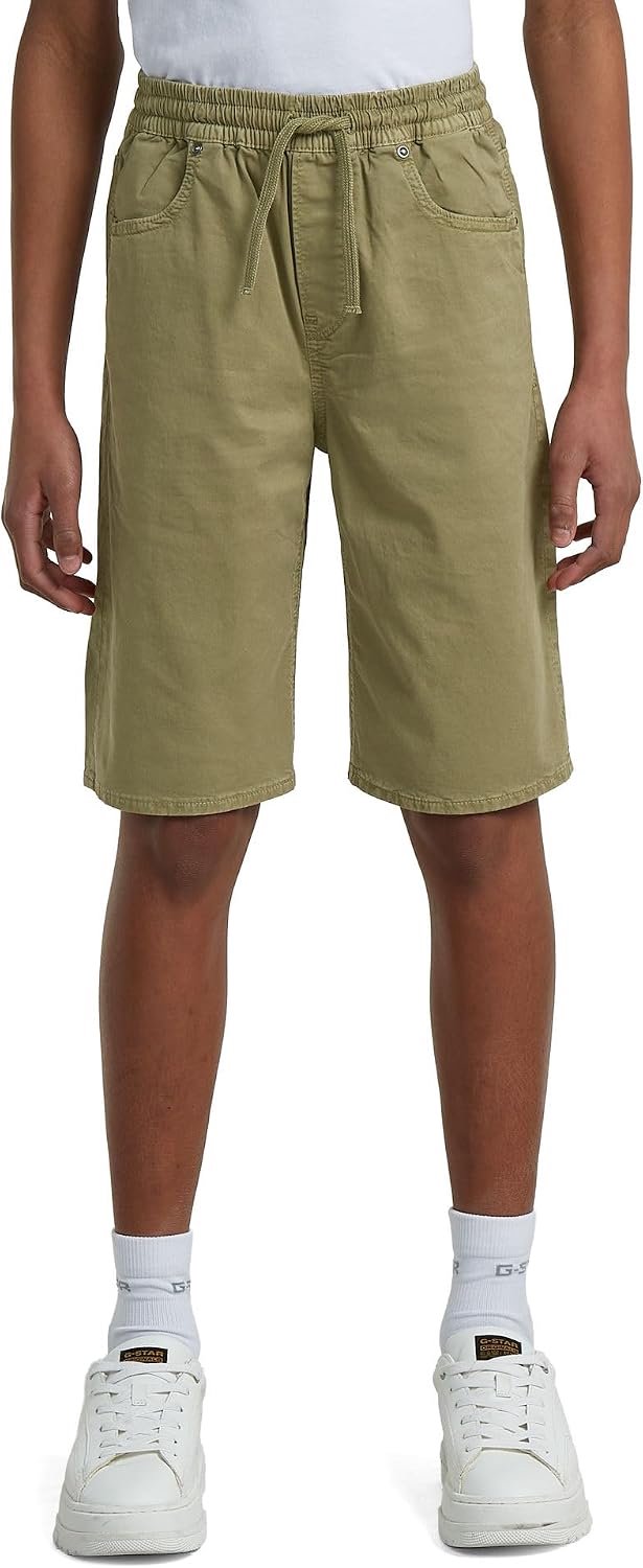 Merkloze Jongens Shorts met Trekkoord Comfortabel en Stijlvol Groen