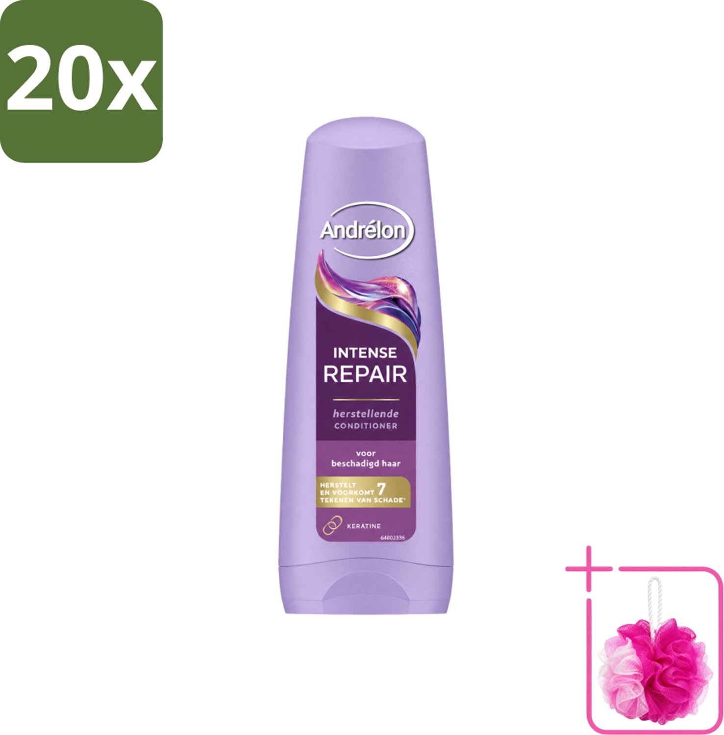 20 x Andrélon – Conditioner – Intense Repair – 200 ml - Bulkverpakking - Haar herstellen - Douchemop - Haar beschermen