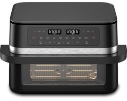 Vivid Green Dubbele Airfryer – 12L – Dual Zone met SYNC – Uitneembare Verdeler – Kijkvenster – 2950W – PFAS-vrij – Zwart