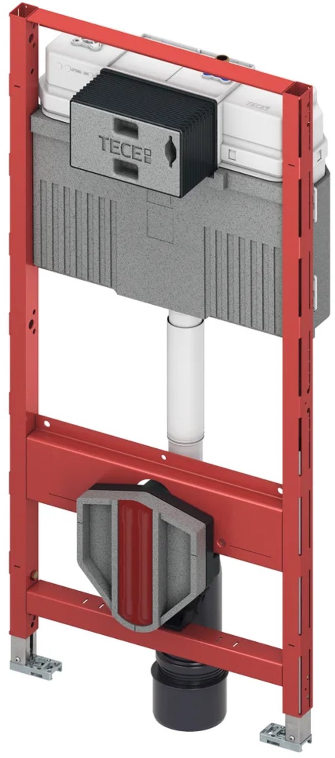 TECEprofil wc-module met Uni-spoelreservoir, met geïntegreerde hygiënespoelfunctie koud water, bouwhoogte 1120 mm, 9300105